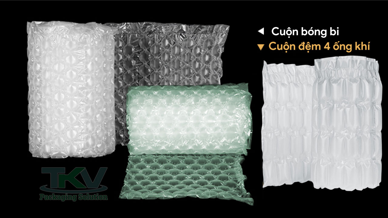 Cuộn bóng khí và cuộn film 4 ống khí chống sốc