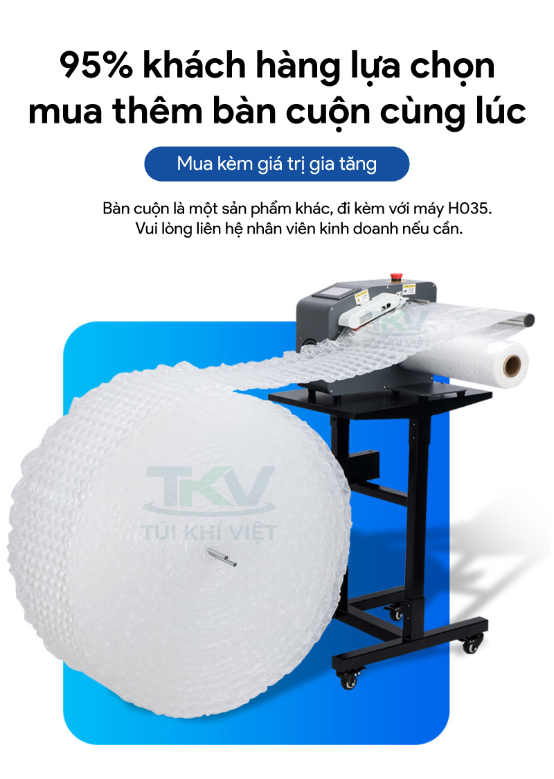Bàn cuộn tự động cùng máy H035
