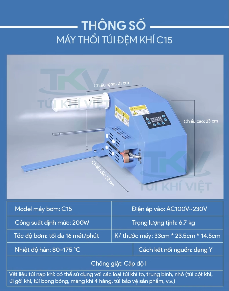 Thông số kỹ thuật máy C15