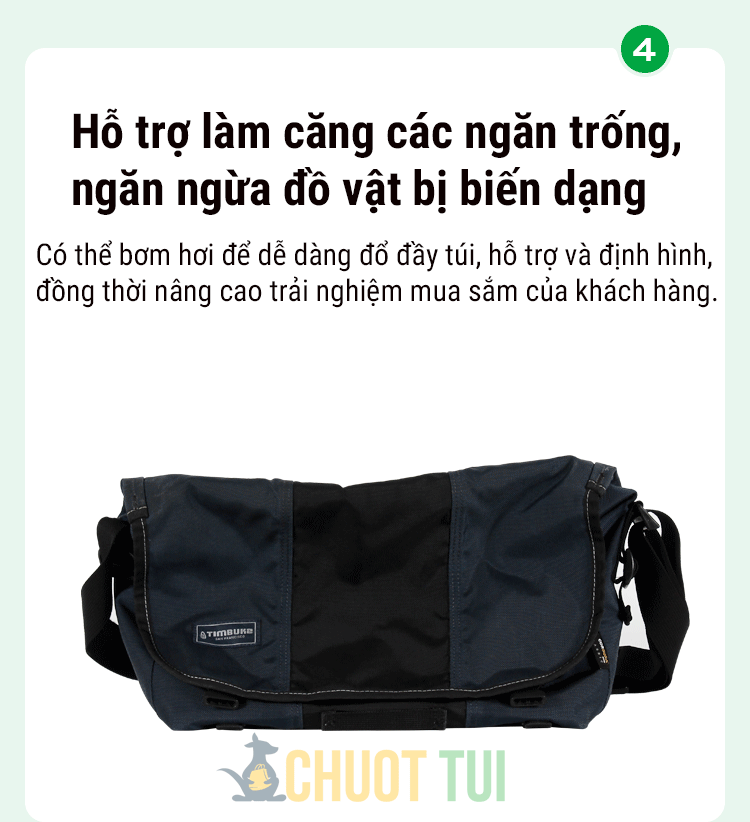 Túi giữ form balo, chèn giữ dáng balo