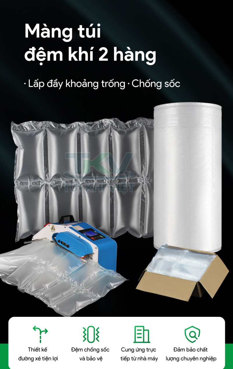 Màng đệm hơi 2 gối hơi