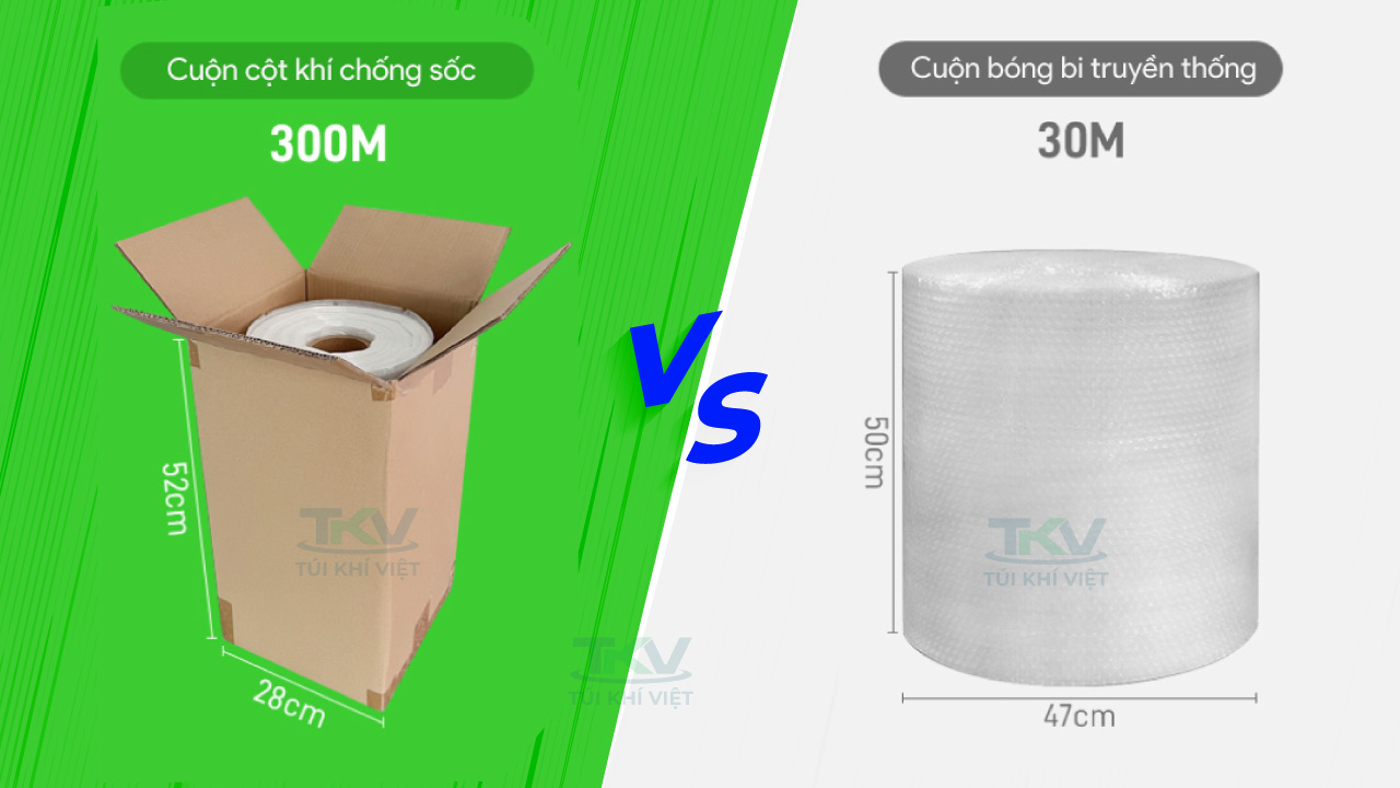 So sánh cột khí chống sốc với cuộn bóng bi