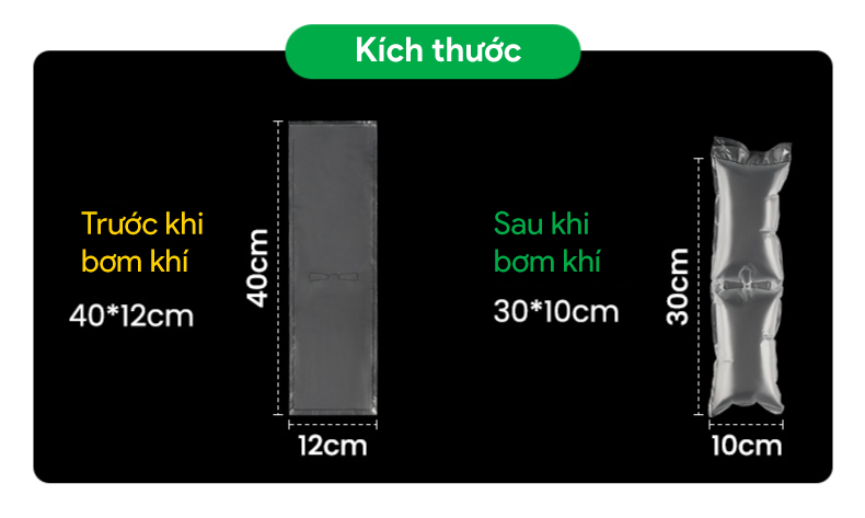 Đệm khí đóng gói 2 gối hơi