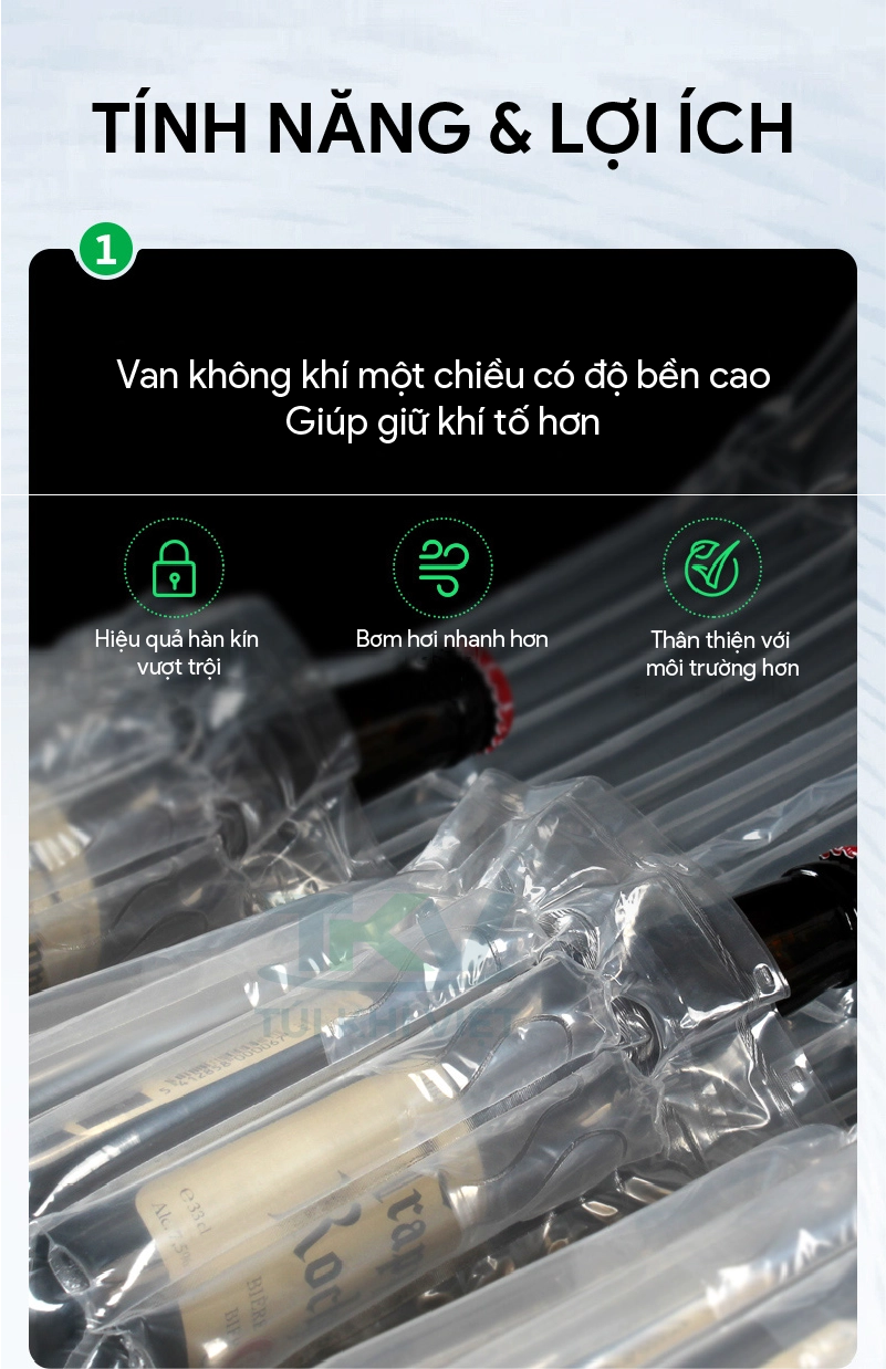 Túi chống sốc chai rượu