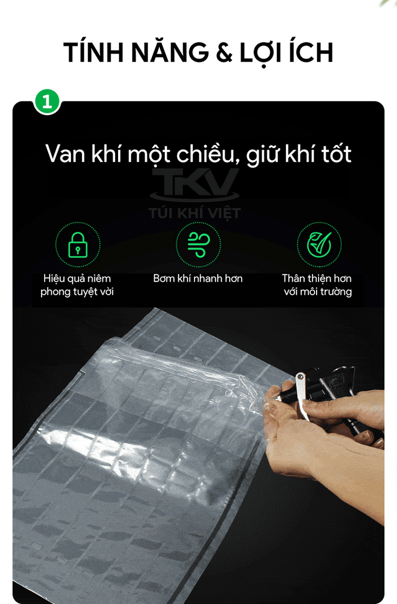 túi cột khí chống sốc chai rượu