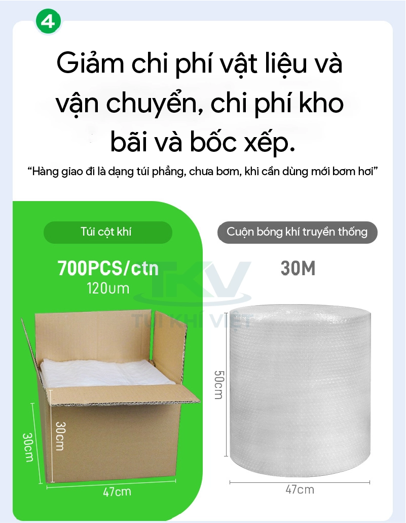 túi cột khí chống sốc rượu vang