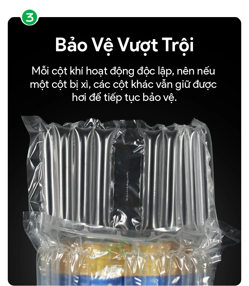 Túi hơi bảo vệ hộp sữa