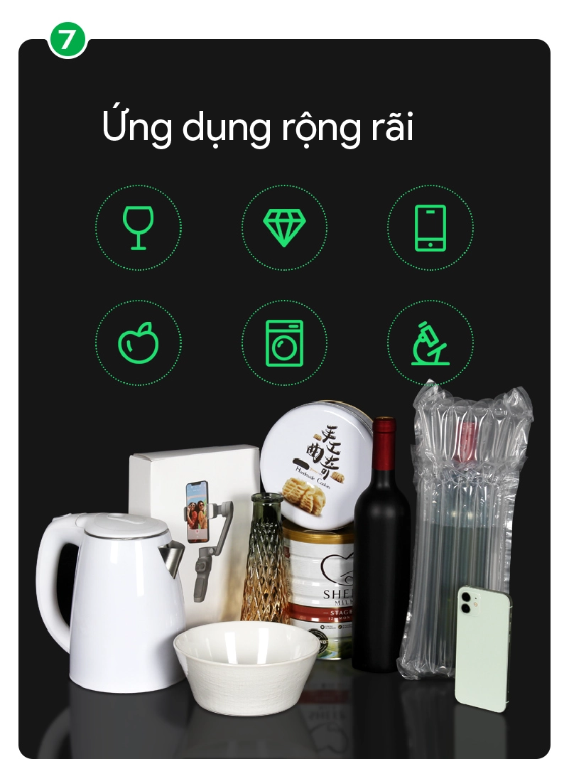 túi khí chống sốc rượu vang trắng