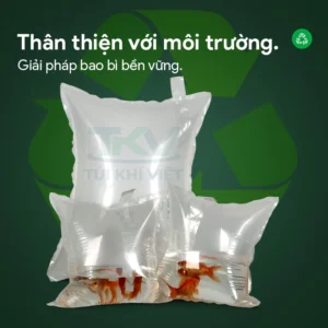 Túi vận chuyển cá có bơm oxy